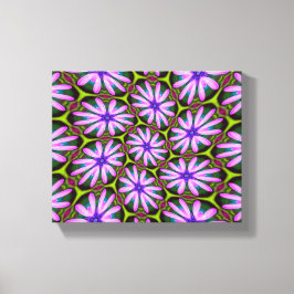 Lila Marguerite Mönster Canvastryck