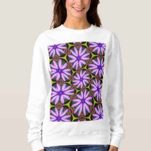 Lila Marguerite Mönster T Shirt