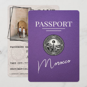 Lila Marocko-pass Spara datum Datumet