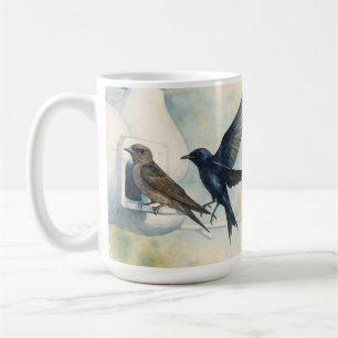 Lila Martin Landlord Nature Sväljer fågel Gourds Kaffemugg