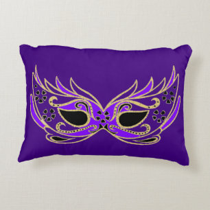 Lila maskeradmask prydnadskudde