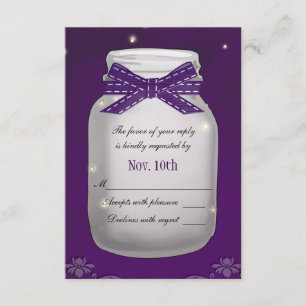 Lila Mason Burk med Fireflies OSA Responcard Card Kort