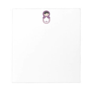 Lila Matryoshka Doll Anteckningsblock