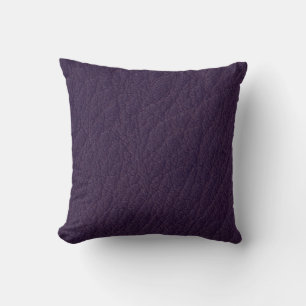 Lila Mauve Leather Print Cushion Struktur Mönster Kudde