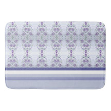 Lila Mauve och vit med Grått