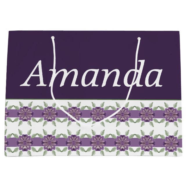 Lila med Blommönster (Framsidan)