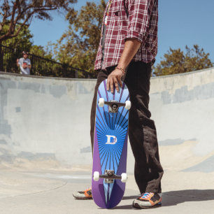 Lila med Blue Rays Dd Brand Skateboard