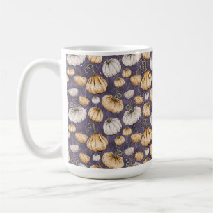 LILA MED ORANGE- OCH KRÄFTPUMPKINER KAFFEMUGG