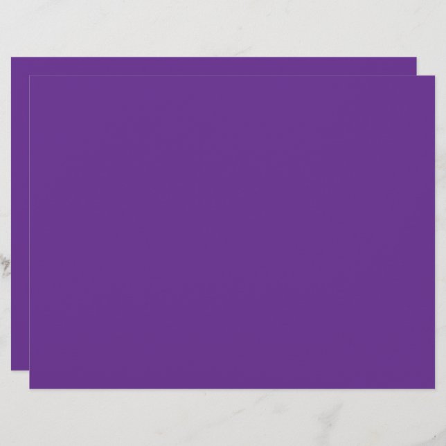 lila med vit gräns brevhuvud (Fram/baksida)