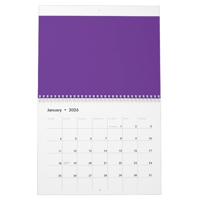 lila med vit gräns kalender (Jan 2026)