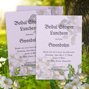 Lila Medieval Möhippa Luncheon-inbjudan Inbjudningar
