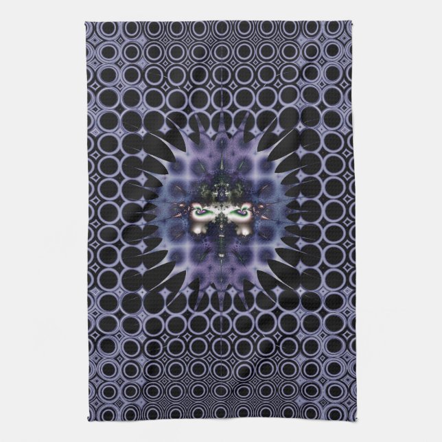 Lila meditation kökshandduk (Vertikal)