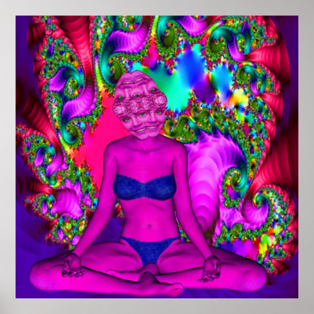 Lila Meditation Poster (Framsidan)