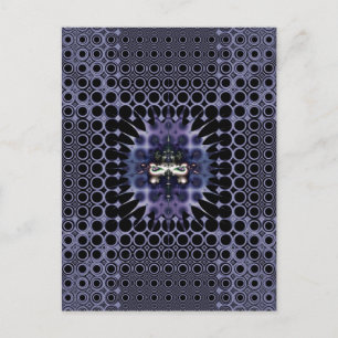 Lila meditation vykort