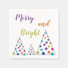 Lila Merry och Bright Julgran Pappersservett