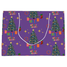 Lila Merry och Bright Julgranar Presenter