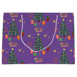 Lila Merry och Bright Julgranar Presenter