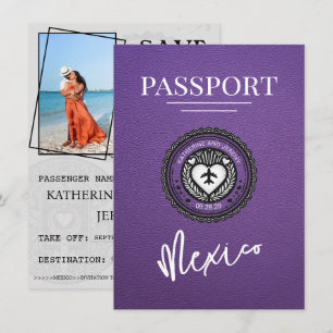 Lila Mexiko Passport Spara datum Datumet