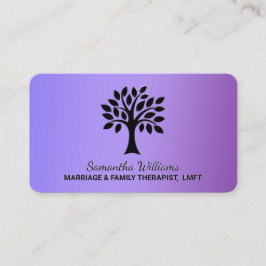 Lila MFT Giftermål och familjeterapi Visitkort