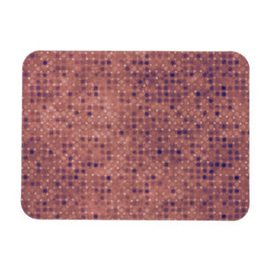 Lila Micro Dots on Grunge Rosa Magnet