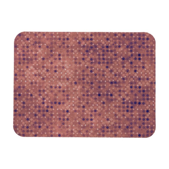Lila Micro Dots på Rosan Grunge Magnet (Horisontell)