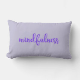 Lila Mindfulness slappna av Lumbarkudde
