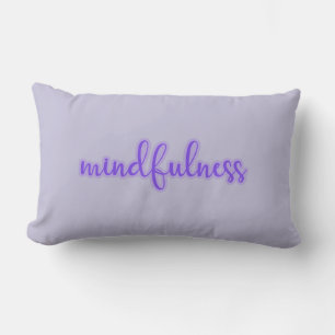 Lila Mindfulness slappna av Lumbarkudde