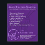 Lila Minimal hemmakontor för Städning av hemmet Flygblad<br><div class="desc">Lila Minimal hemmakontor för Städning av hemmet</div>