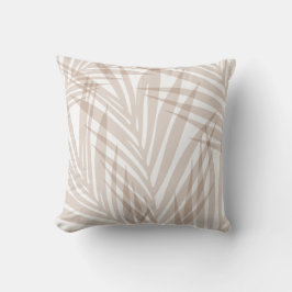 Lila minimalistisk kastkudde med tropiska blad kudde