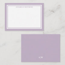 Lila minimalistiskt namnmonogram