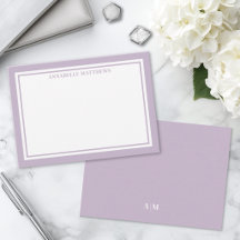 Lila minimalistiskt namnmonogram
