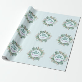 Lila Mint Blue - Merry Belly-julets Helgdagar Presentpapper