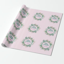 Lila Mint Rosa Merry Belly Helgdagar Presentpapper
