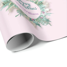 Lila Mint Rosa Merry Belly Helgdagar Presentpapper