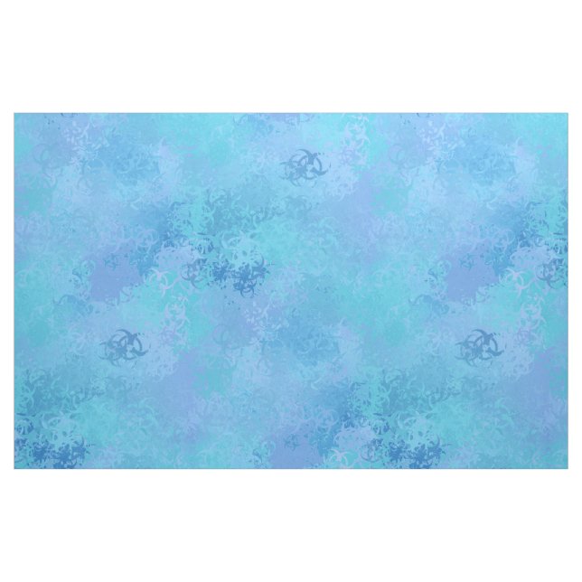 Lila Mist Biohazard Symbol Camo Fabric Tyg (Fat Quarter)