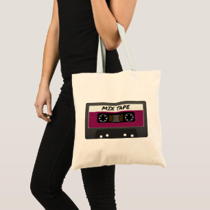 Lila Mix-band - Retro Inspired Gift med 80s och 90 Tygkasse