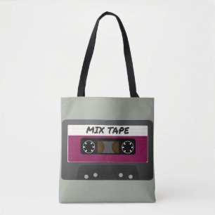 Lila Mixband - 80- och 90-tals Retroinspirerat Pre Tygkasse