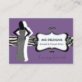 lila mode boutique-Affärskort Visitkort