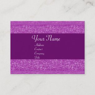 LILA MODE PÄRLOR MONOGRAM VISITKORT