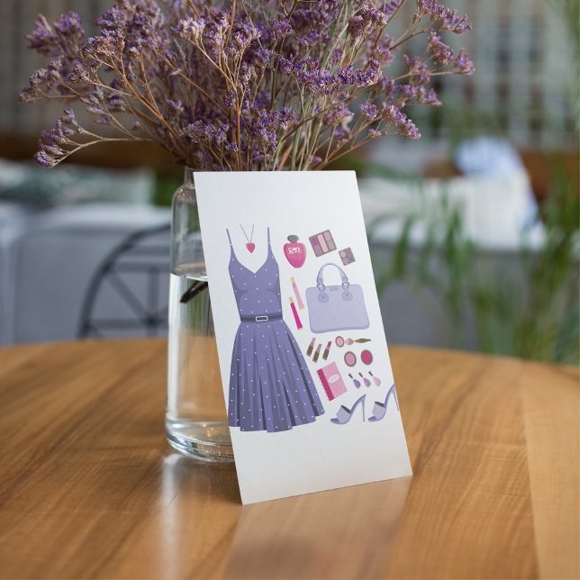 Lila Mode set Inbjudningar (Skapare uppladdad)