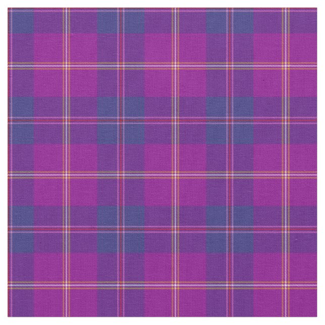 Lila mode Tartan Rutig Mönster Tyg (Närbild)