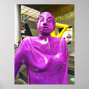 Lila Modern Art Sculpture Orchard Road Poster