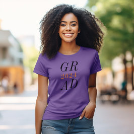 Lila Modern Chic Snyggt High School Studenten T Shirt