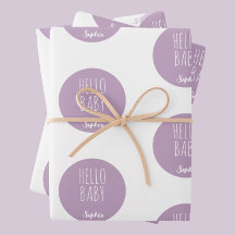 Lila Modern Classic Nyfödd bebis