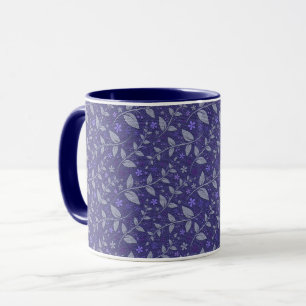Lila Modern Elegant Populär Blommigt Mugg