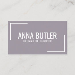 Lila Modern enkel, minimalistisk Professionell, va Visitkort