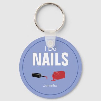 Lila Modern I Do Nagel Nail Technician Nyckelring