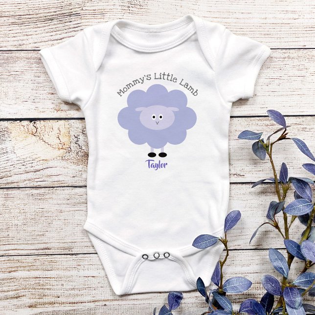 Lila Mommys Little Lamb Kön Neutral Roligt av kute T Shirt (Skapare uppladdad)