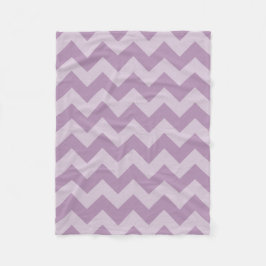 Lila Monochromatic Chevron Fleecefilt