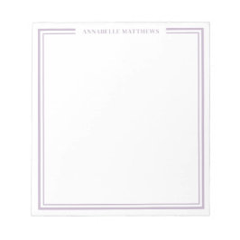 Lila monogram anteckningsblock